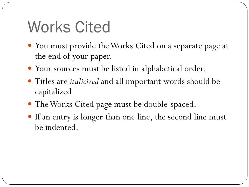 MLA Modern Language Association Style ppt download